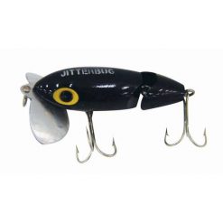 Freshwater Surface Lures Arbogast Jitterbug Jointed Surface Lure 6.35cm Black