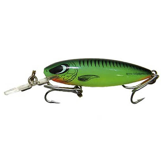 Reidy's Lures Estuary Hard Body Lures Reidy's Little Lucifer Deep Hard Body Lure 65mm Fluoro Green 3 Reidy's Lures Estuary Hard Body Lures Reidy's Little Lucifer Deep Hard Body Lure 65mm Fluoro Green