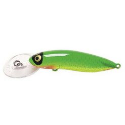 Estuary Hard Body Lures RMG Scorpion Double Deep Hard Body Lure 90mm Green Fluoro