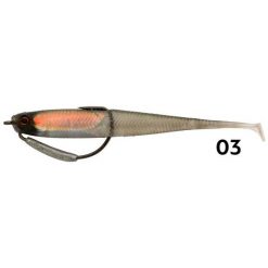 Soft Plastic Lures Zerek Flash Minnow Wriggly Soft Plastic Lure 70mm Col 03