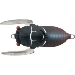 Freshwater Surface Lures Tiemco Cicada Soft Shell Surface Lure 40mm Black
