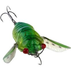 Savage Gear Freshwater Surface Lures Savage 3D Cicada Surface Lure 4.8cm Green Clear