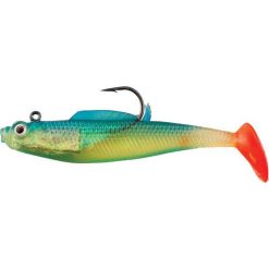 Soft Plastic Lures Pryml PaddleTail Rigged Lure 10cm Rainbow Fish