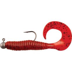 Soft Plastic Lures Pryml Grub Rigged Lure 8cm Dragon Fruit