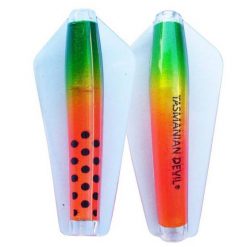 Spinners, Spoons And Flies Wigston Tassie Devil Hard Body Lure 7g Watermelon Pearl