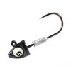Tackle Tactics Jig Heads TT Big EyeZ Jig Head Size 7/0 1oz Black Glow Eyez