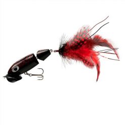 Freshwater Surface Lures Arbogast Jitterbug 2.0 Jointed Surface Lure Black Death