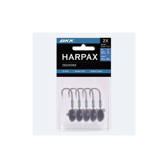 BKK Harpax Inshore Jig Heads 1/6OZ 3 BKK Harpax Inshore Jig Heads 1/6OZ