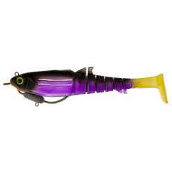 Swimbait And Glidebait Lures Zerek Flat Shad X Weedless Soft Plastic Lure 130mm Black Jack